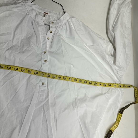 Free People Hey Baby Hi-Low Oversize Top 100% Cotton Size medium - Picture 8 of 12